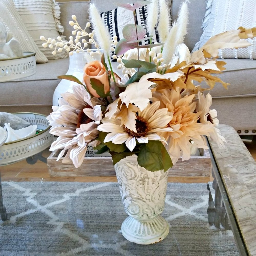NEW! VINTAGE Inspired FALL Farmhouse FLORAL DECOR - Picture 2 of 4